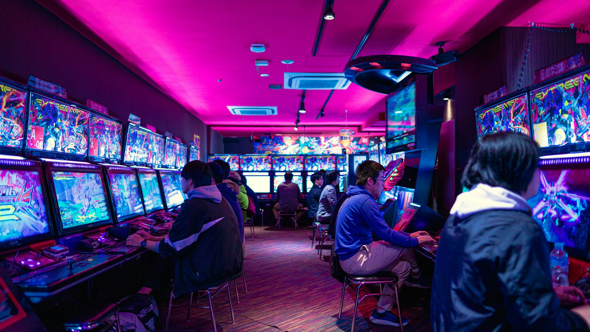 Players competing at a SilverQuestRaiders LAN event